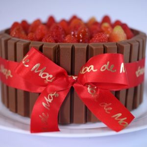 Torta Kit Kat de Morango