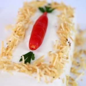 Torta Fria de Frango com Geleia de Pimenta