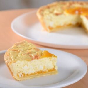 Quiche de Damasco com Queijo Branco